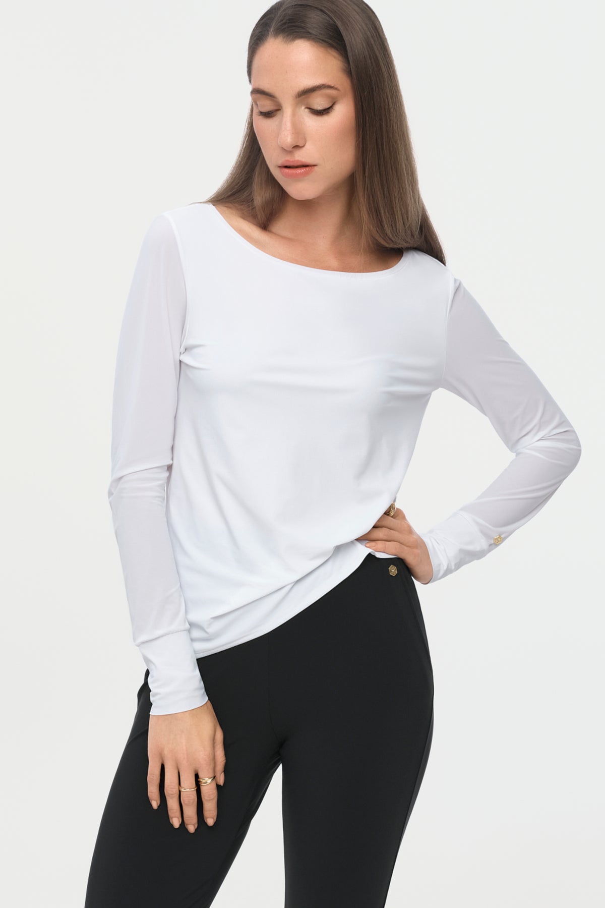 ALLDAYLONG Blouse feather white
