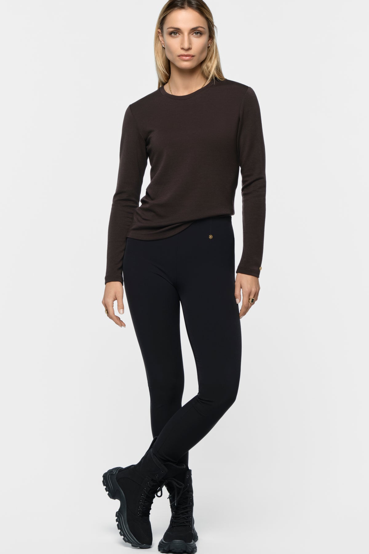 PIROU Modal Cashmere Top coal