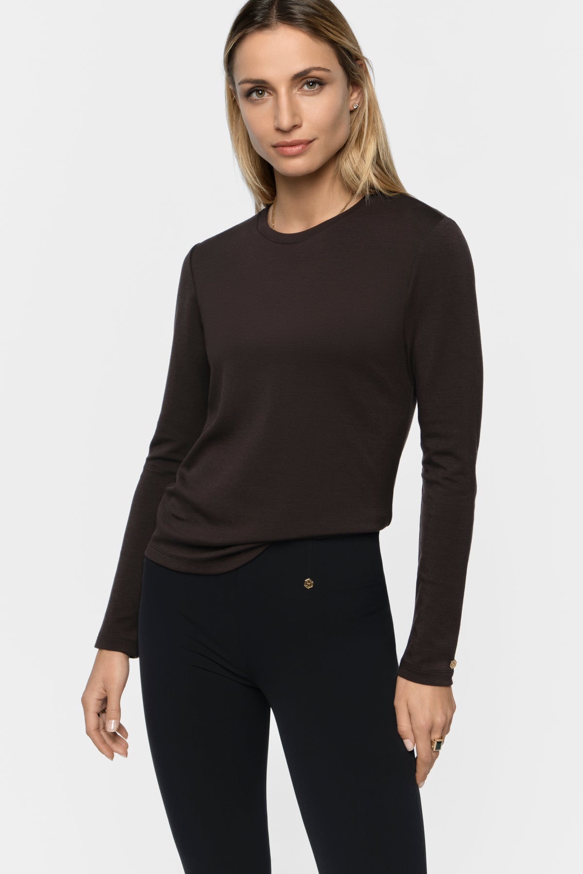PIROU Modal Cashmere Top coal