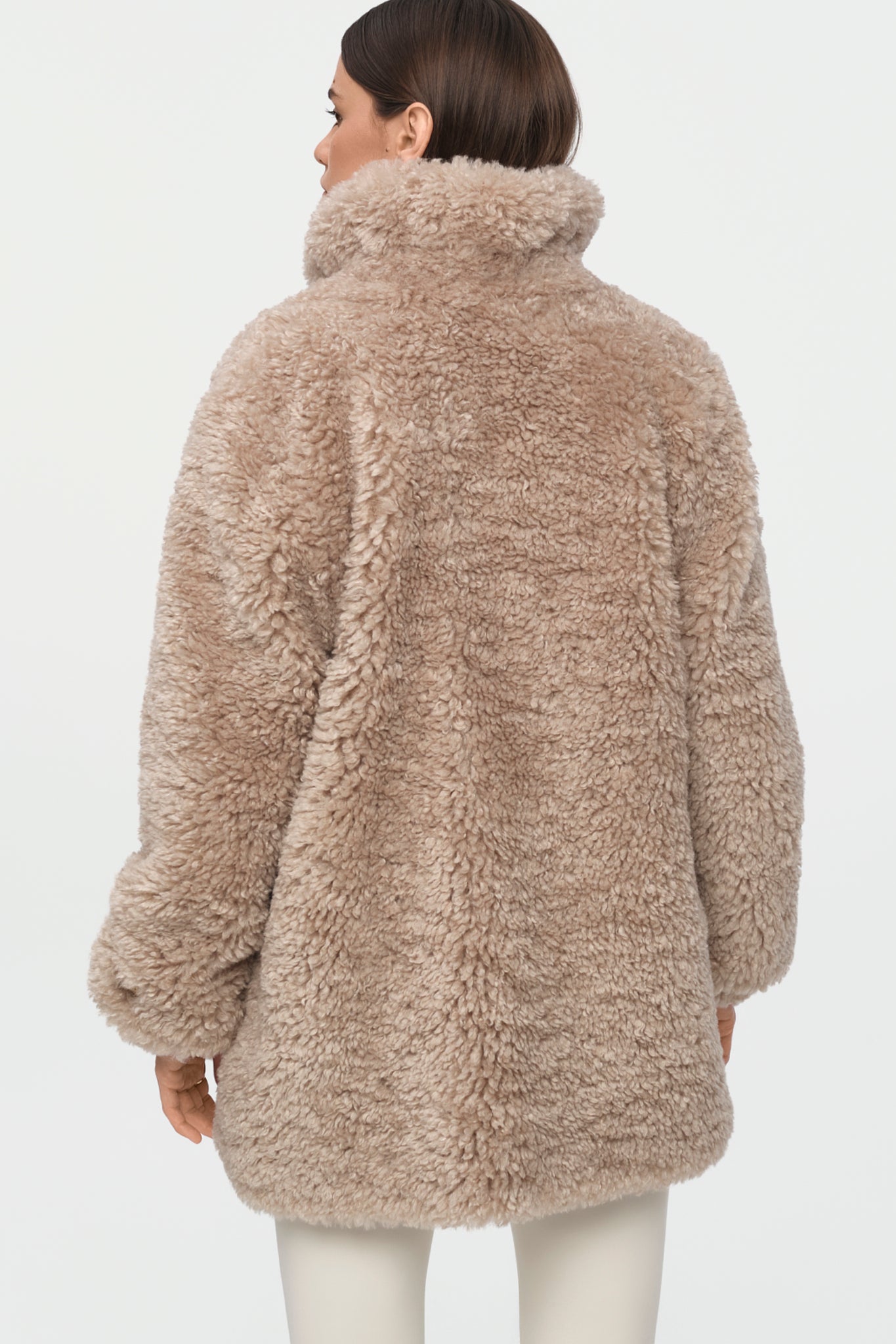 MILU Faux Shearling Jacket oat