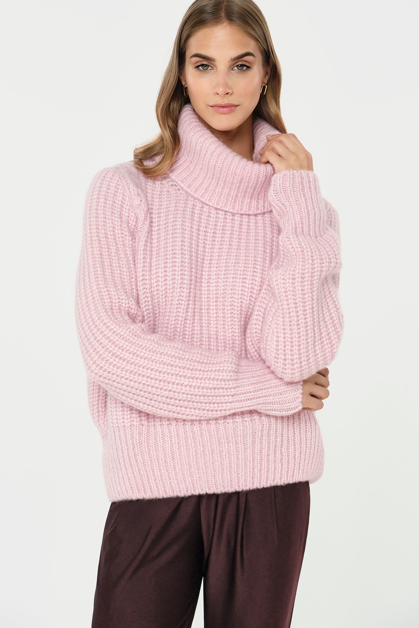 PELLICI Alpaca-Blend Pullover rosalia