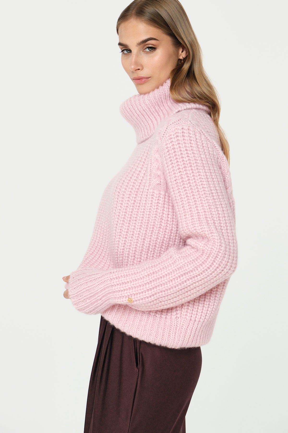 PELLICI Alpaca-Blend Pullover rosalia
