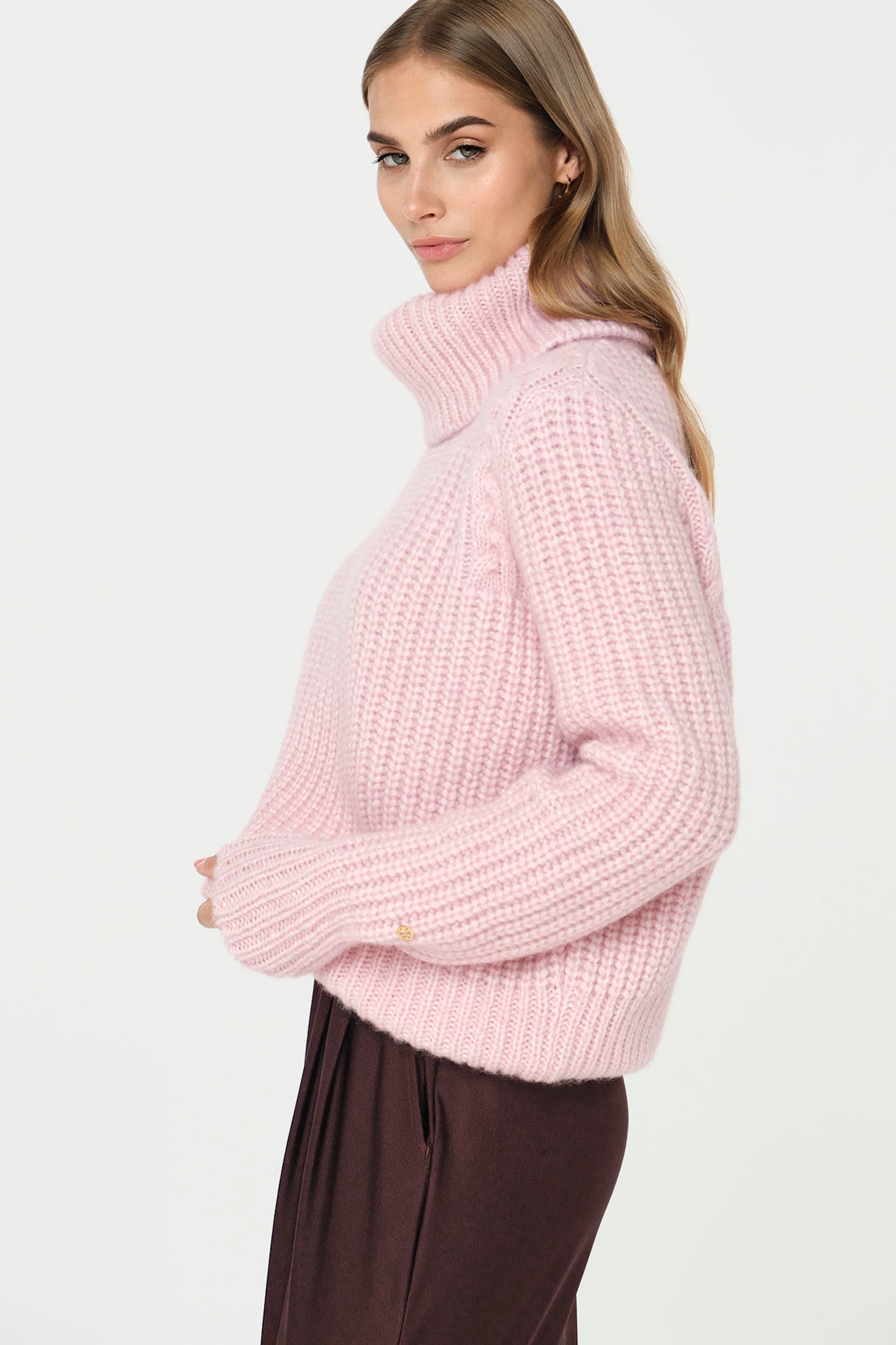 PELLICI Alpaca-Blend Pullover rosalia