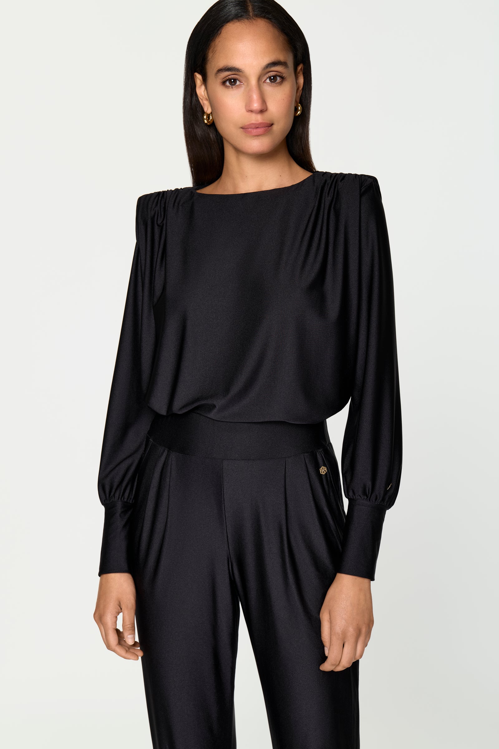 PECUNIA Bluse schwarz