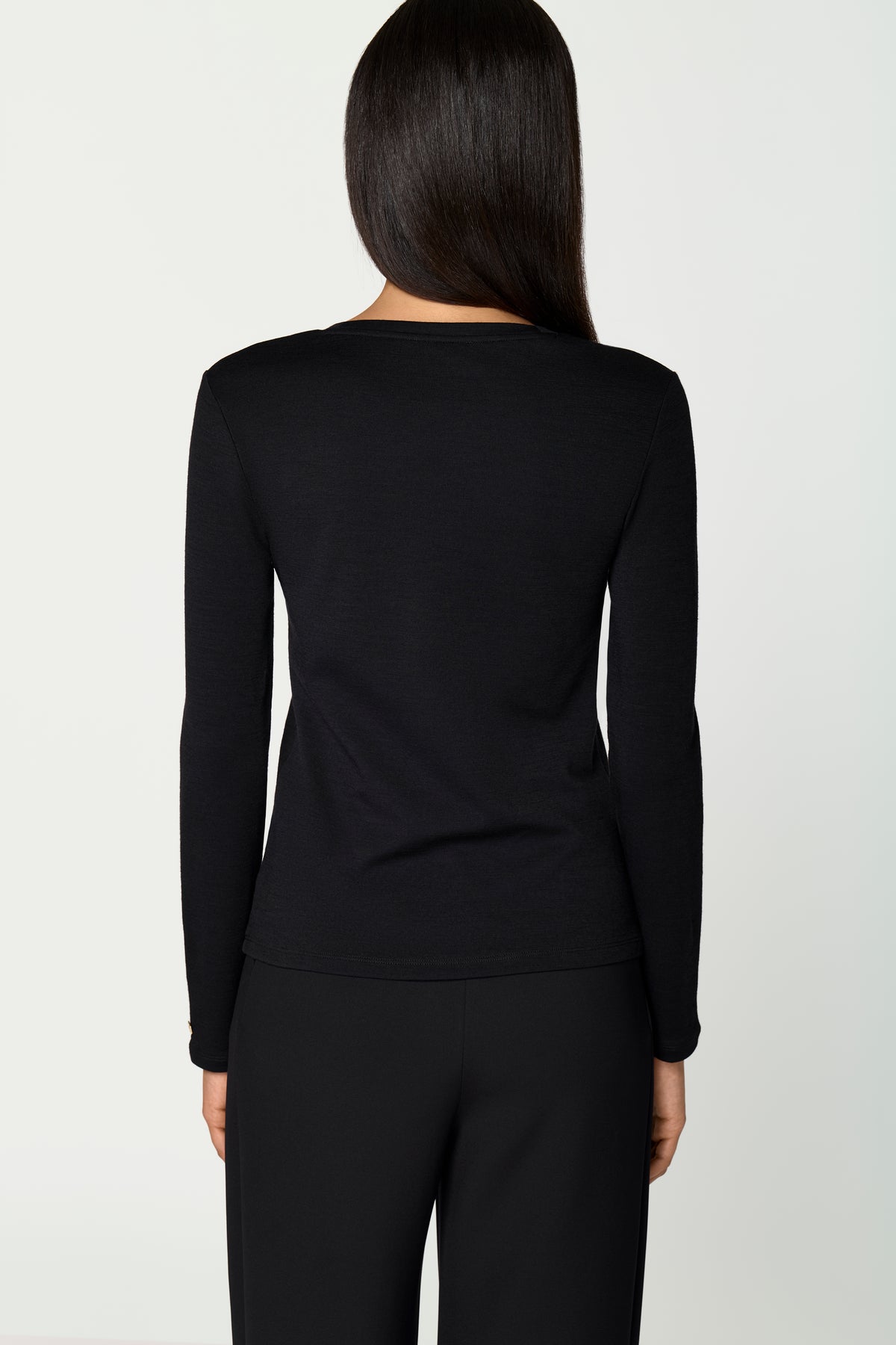 PACE Wolle Top schwarz