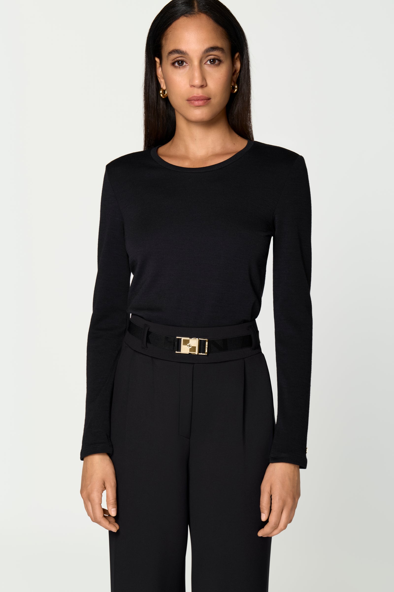 PACE Wolle Top schwarz