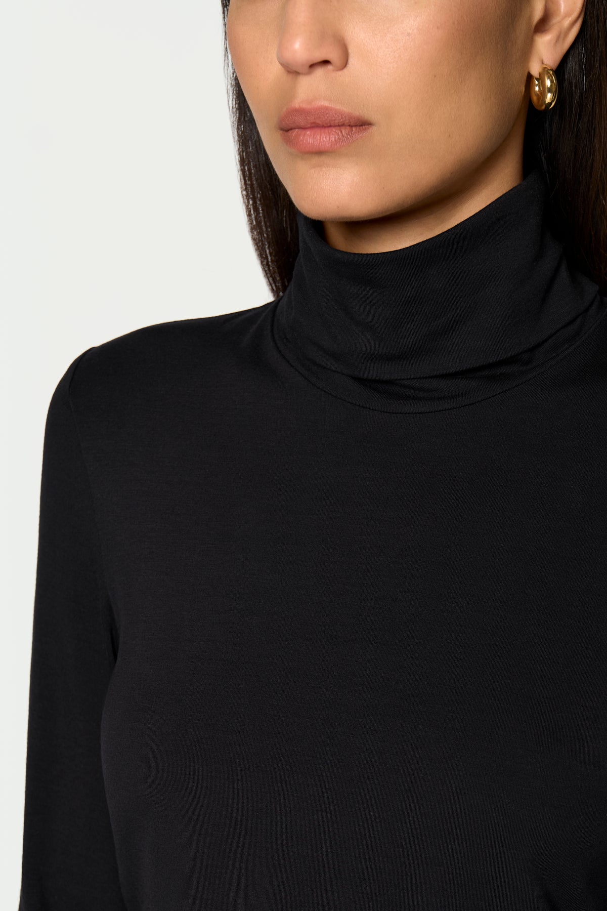 ERES Rollkragen Top schwarz