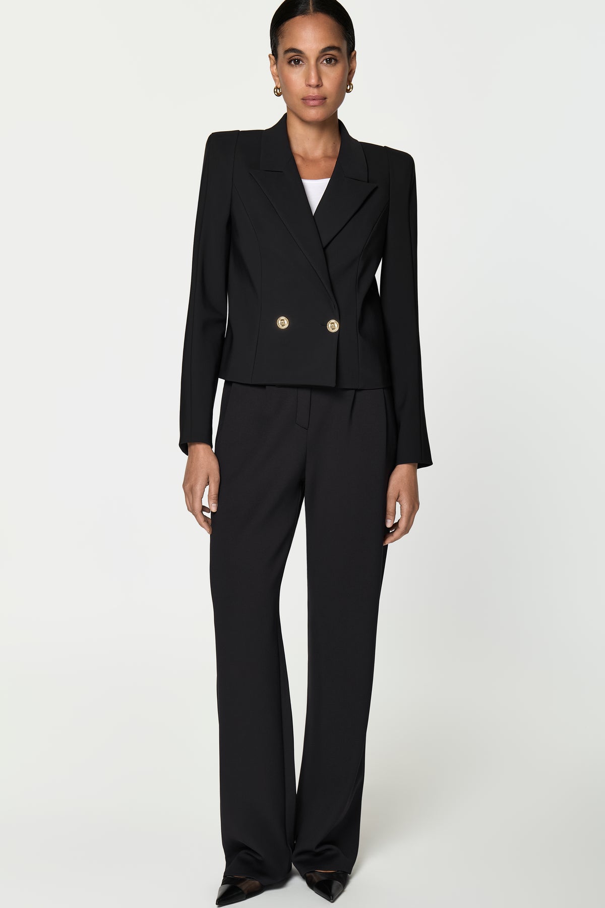 TROINA Stretch Blazer schwarz