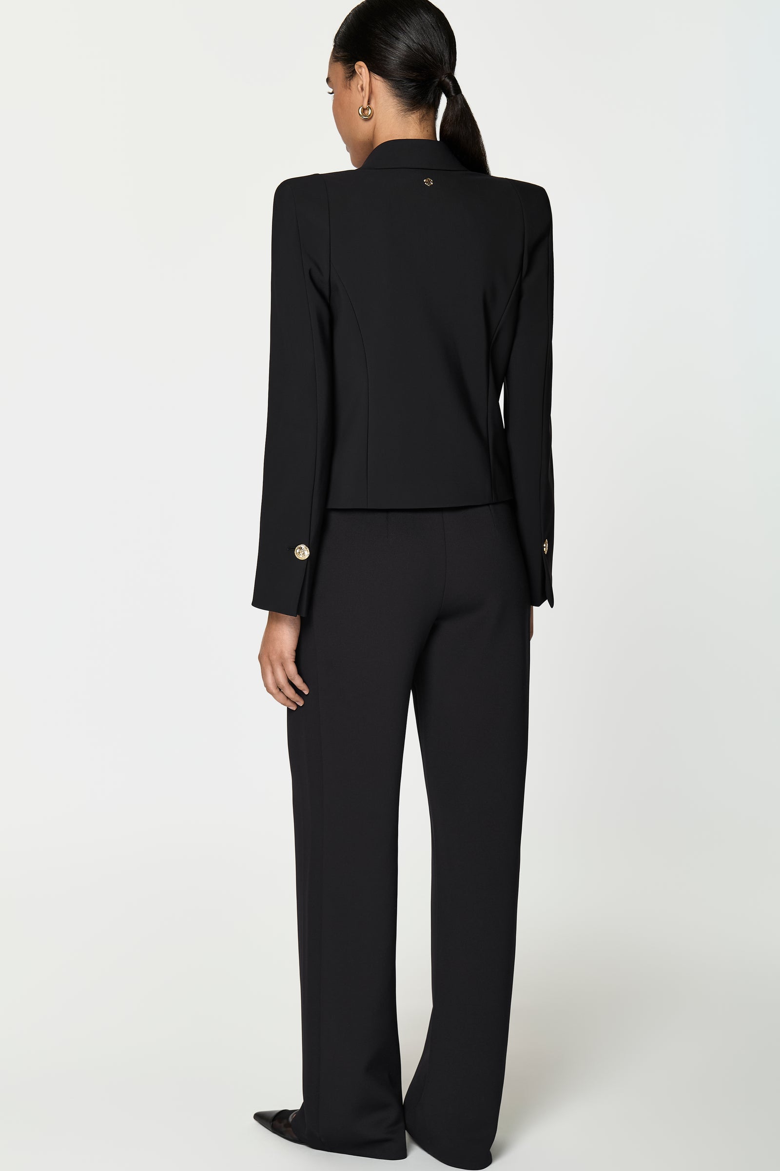 TROINA Stretch Blazer schwarz