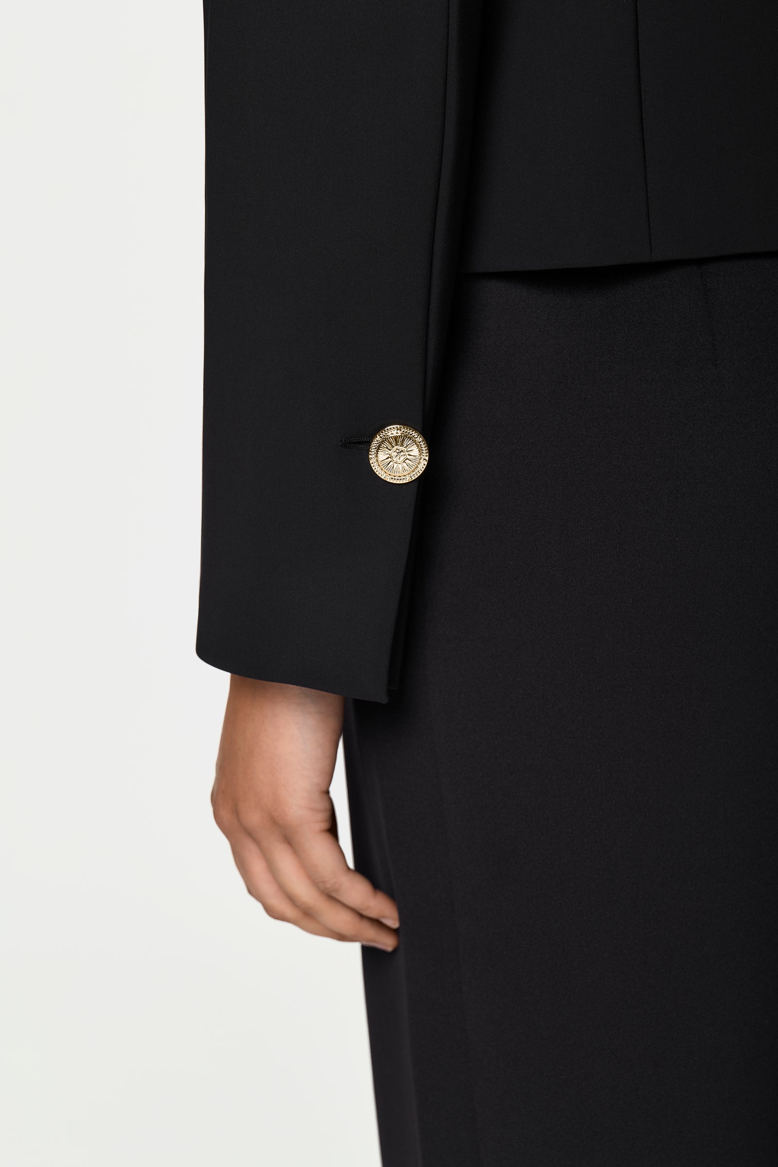 TROINA Stretch Blazer schwarz