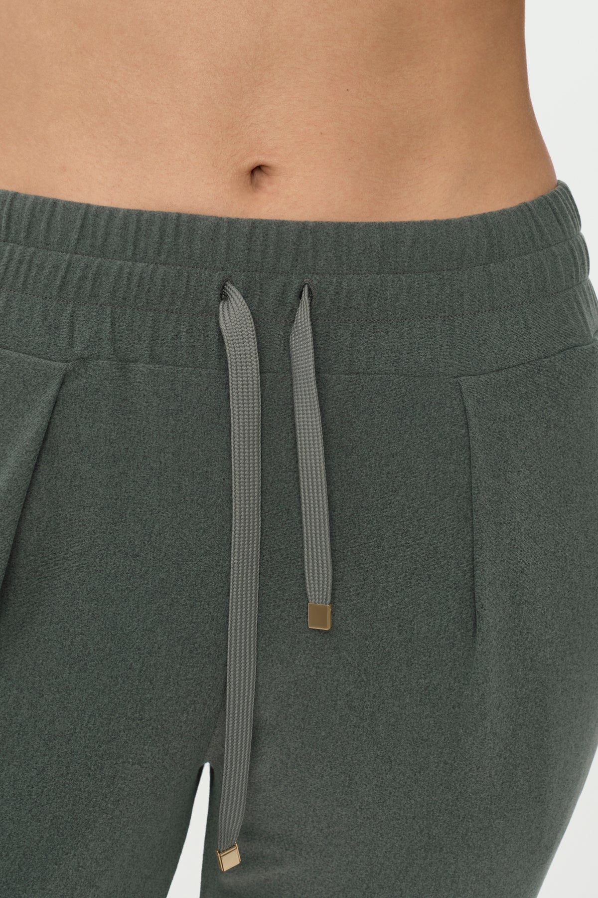 LUXE PLUSH Track Pants vetiver green