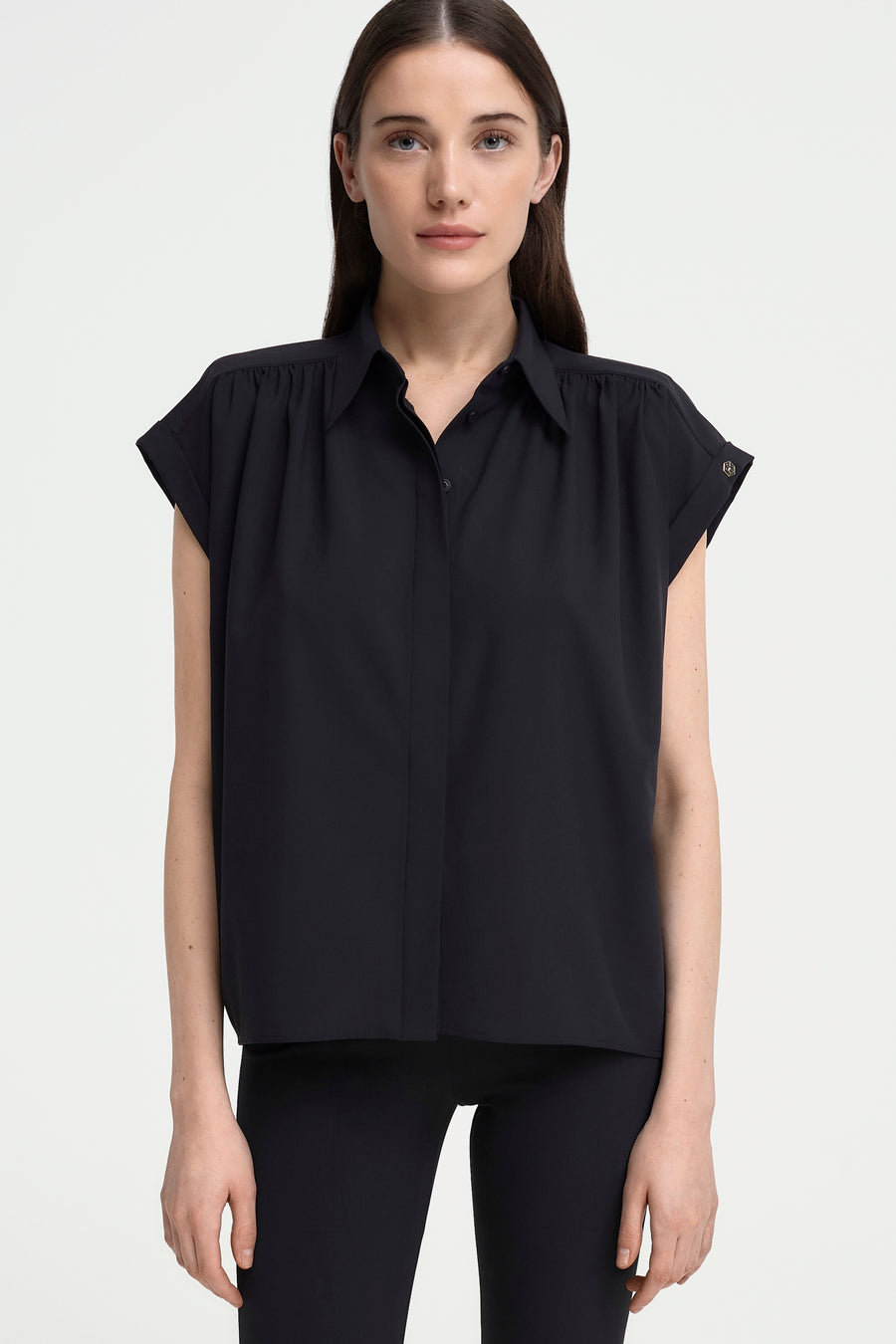CASETTE Bluse schwarz