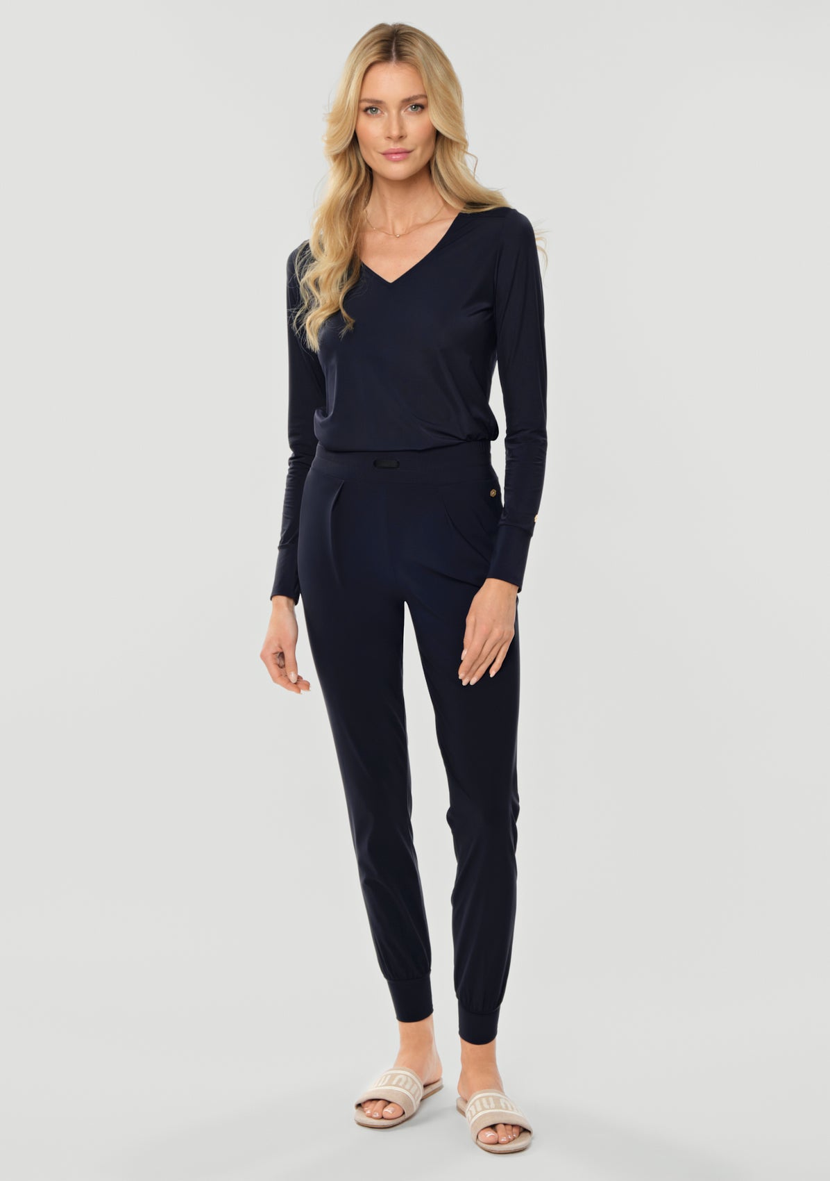 LEGEND Silken Light Blouse deep navy