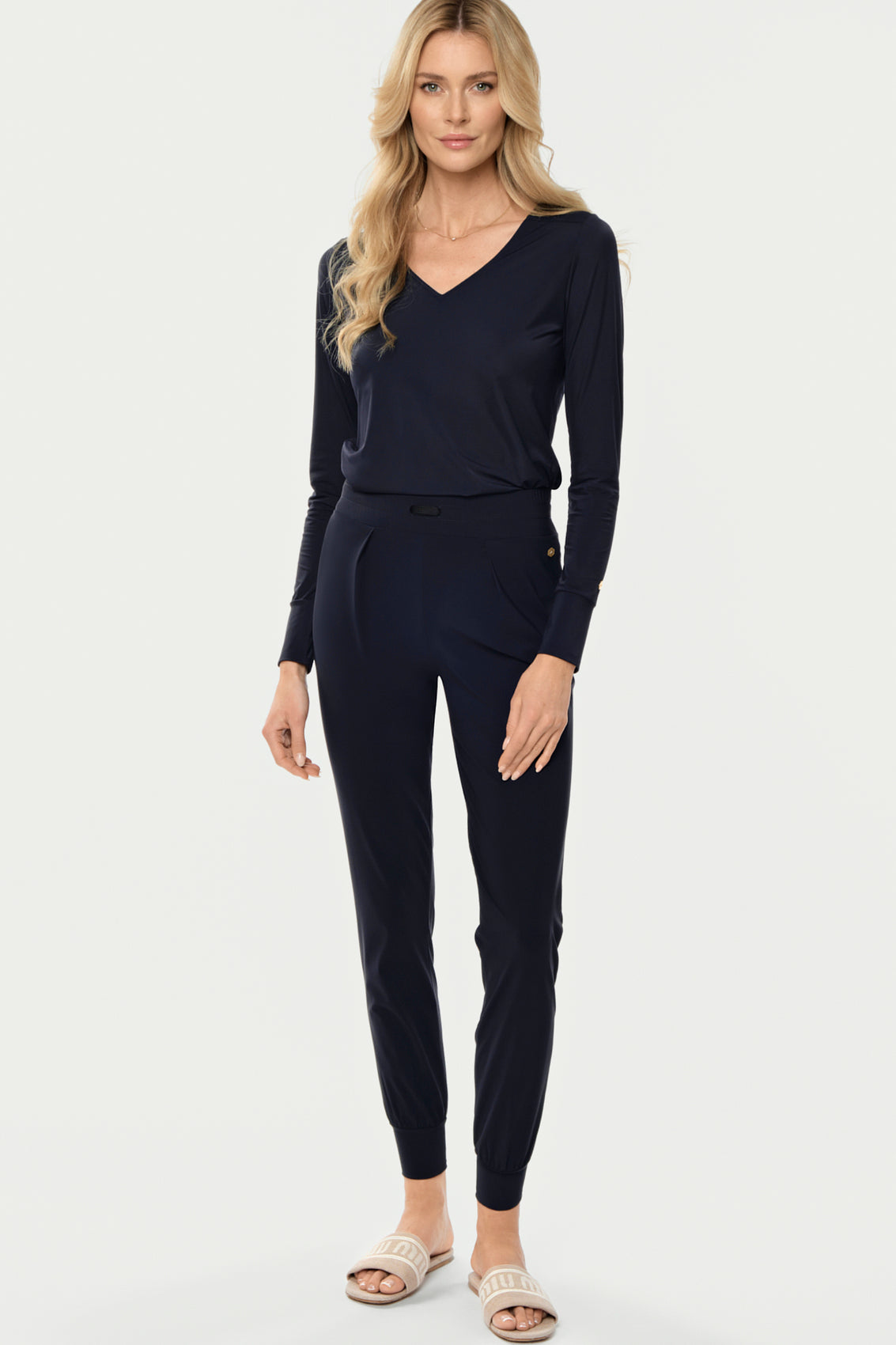 LEGEND Silken Light Blouse deep navy