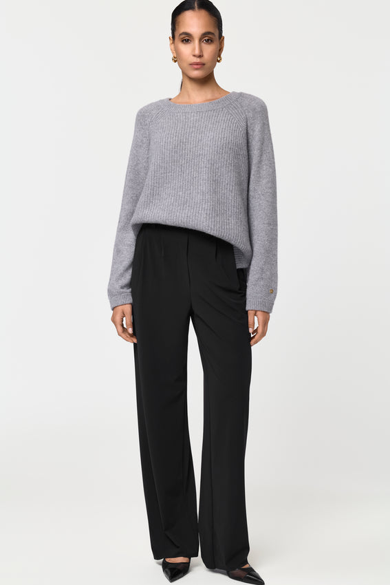 MANERA Kaschmir-Pullover grigia