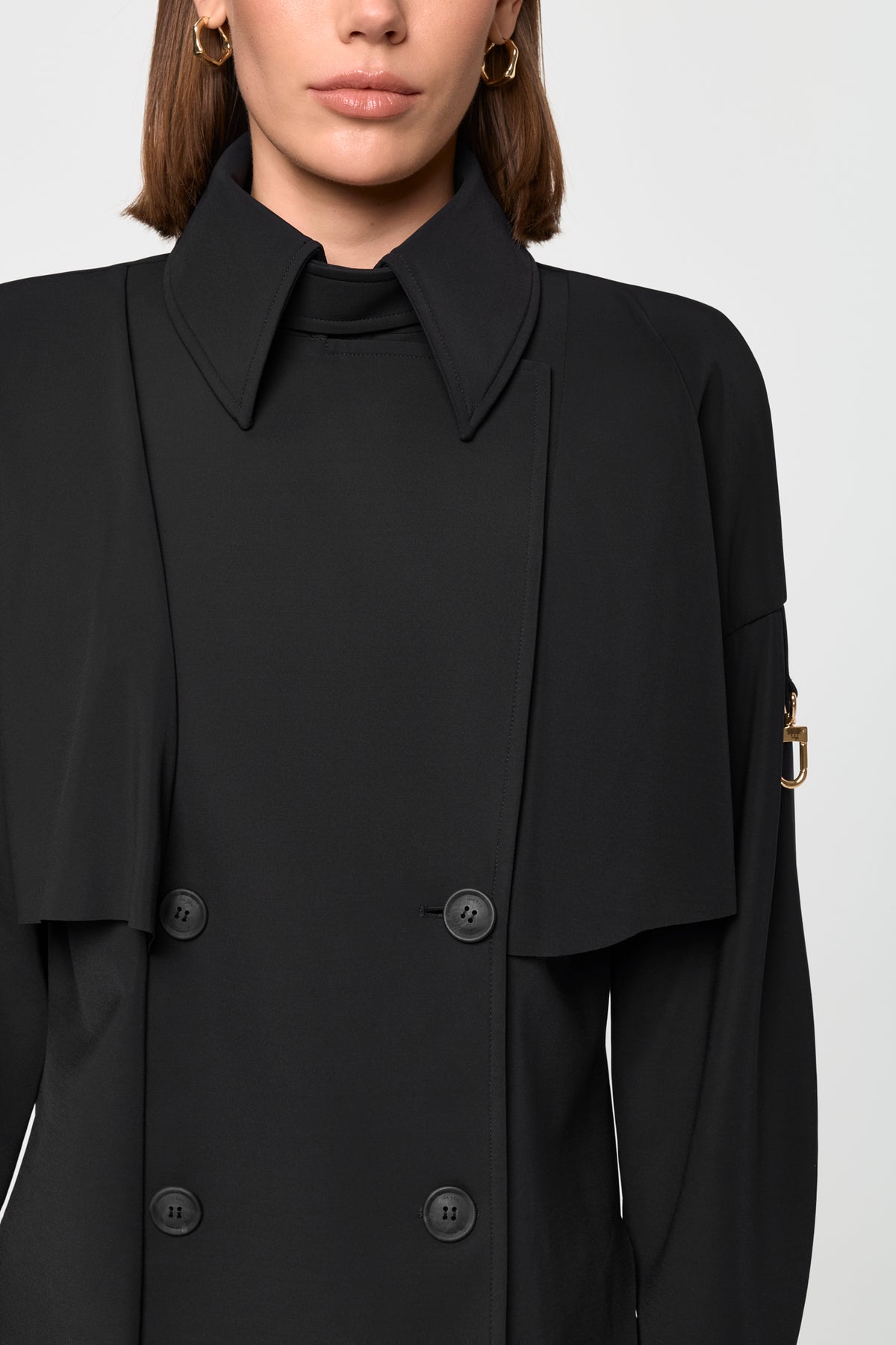 CRESSIDA Trench Jacket schwarz