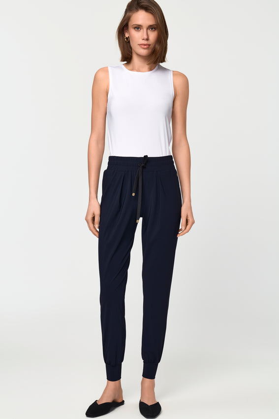 LUXE LÉGER Track Pants deep navy