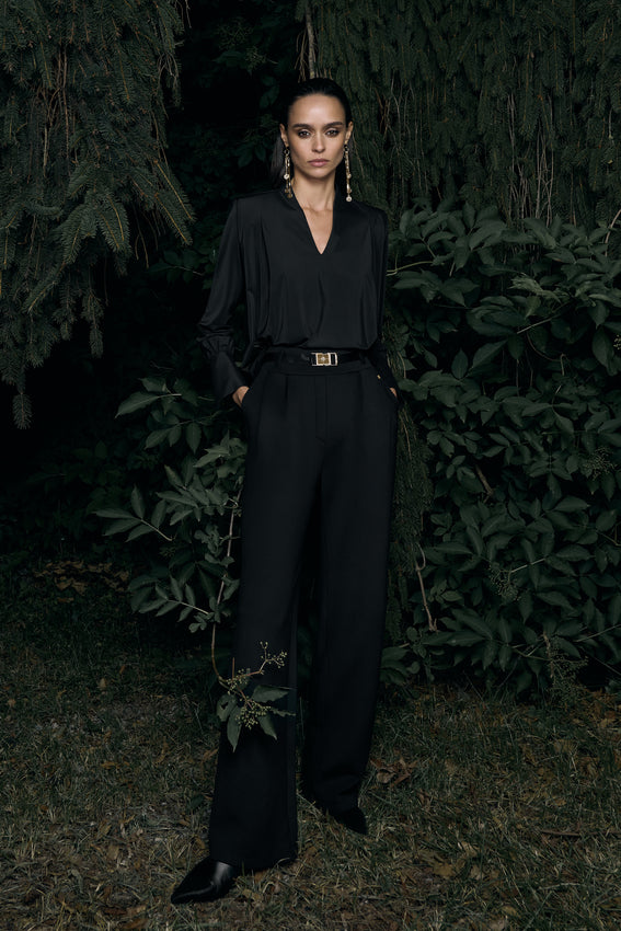 BISCARI Bluse schwarz