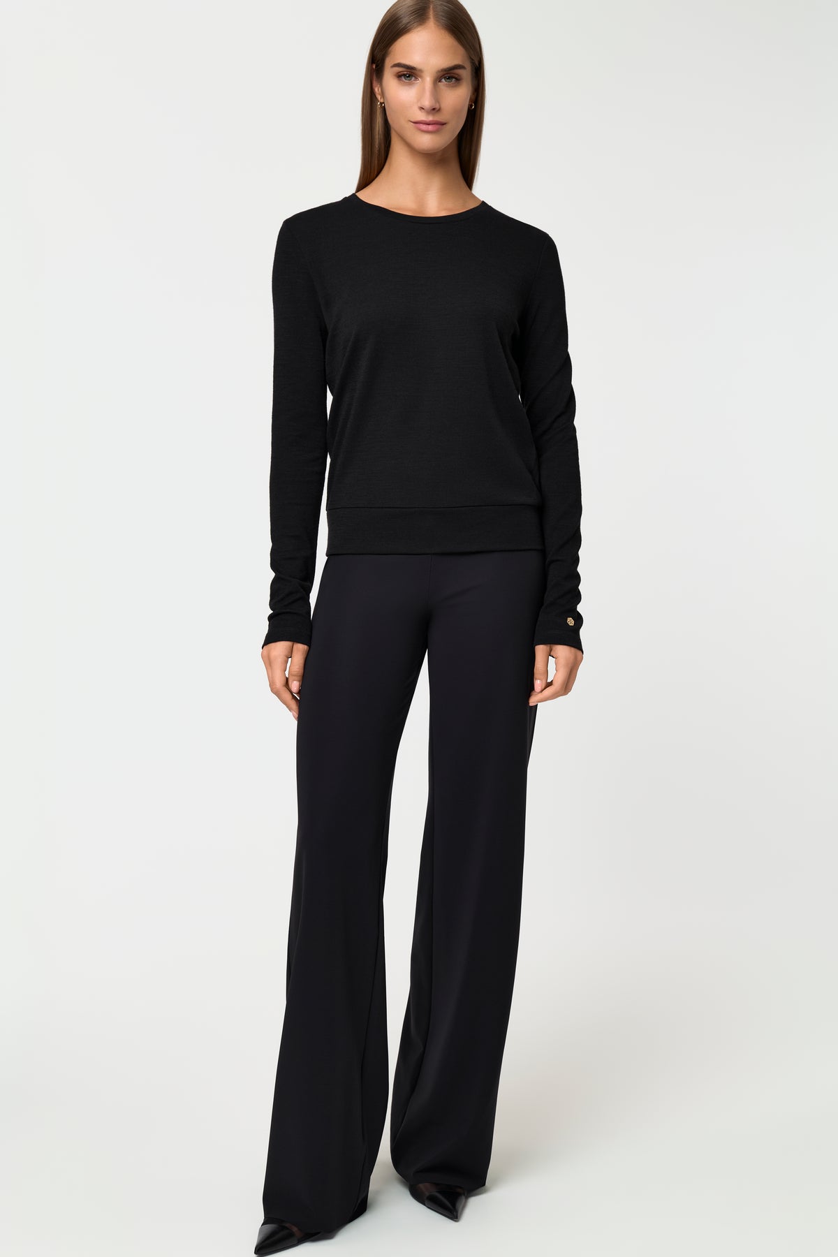 DELCORSO Merino Sweater black