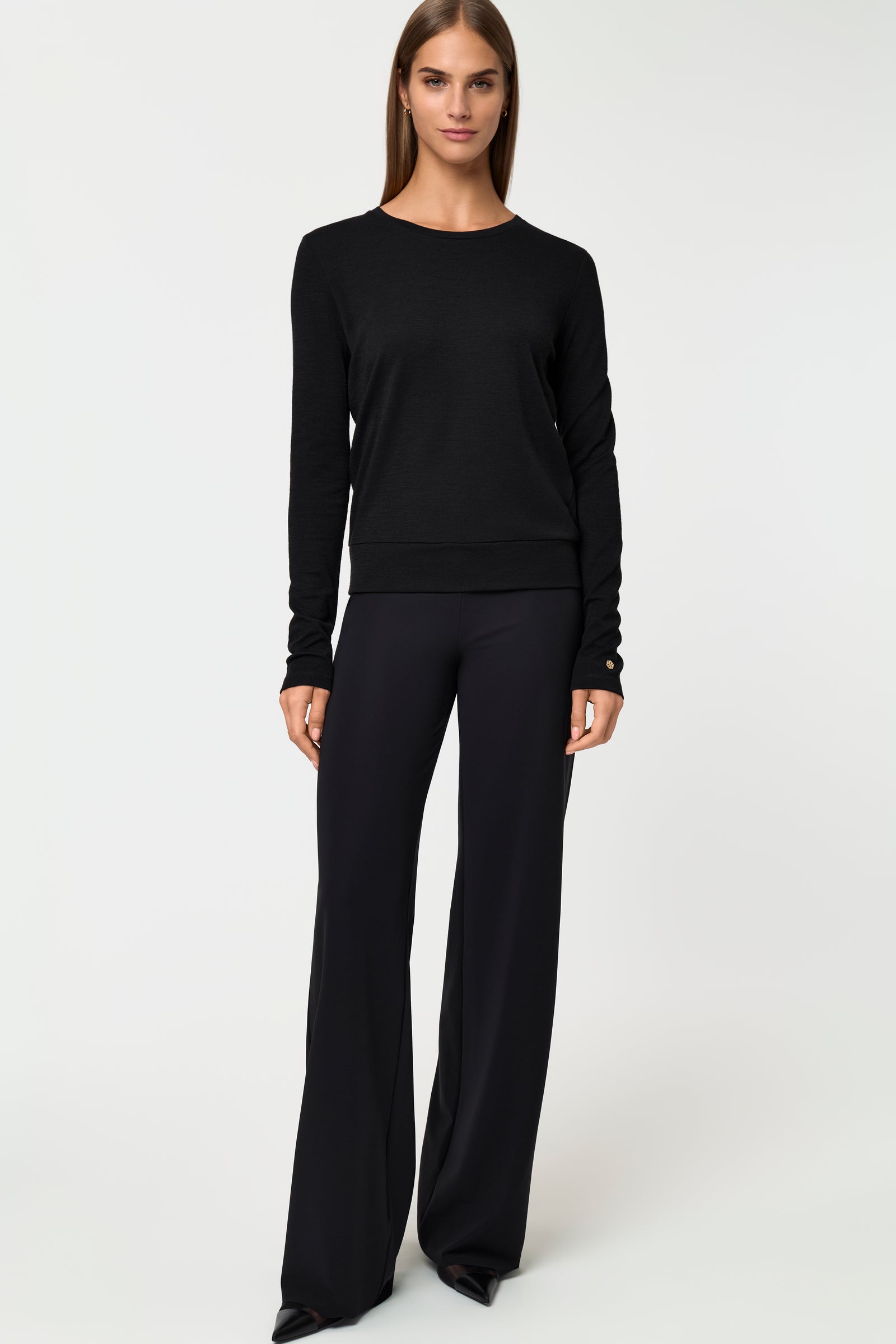 DELCORSO Merino Sweater black