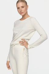 DELCORSO Merino Pullover cream