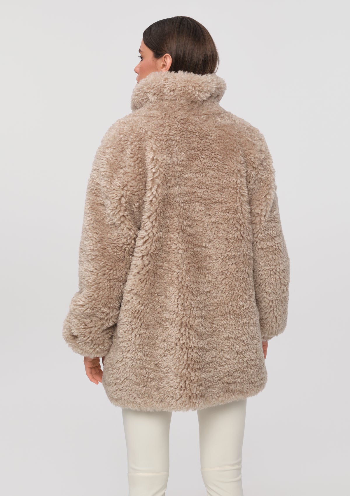 MILU Faux Shearling Jacket oat