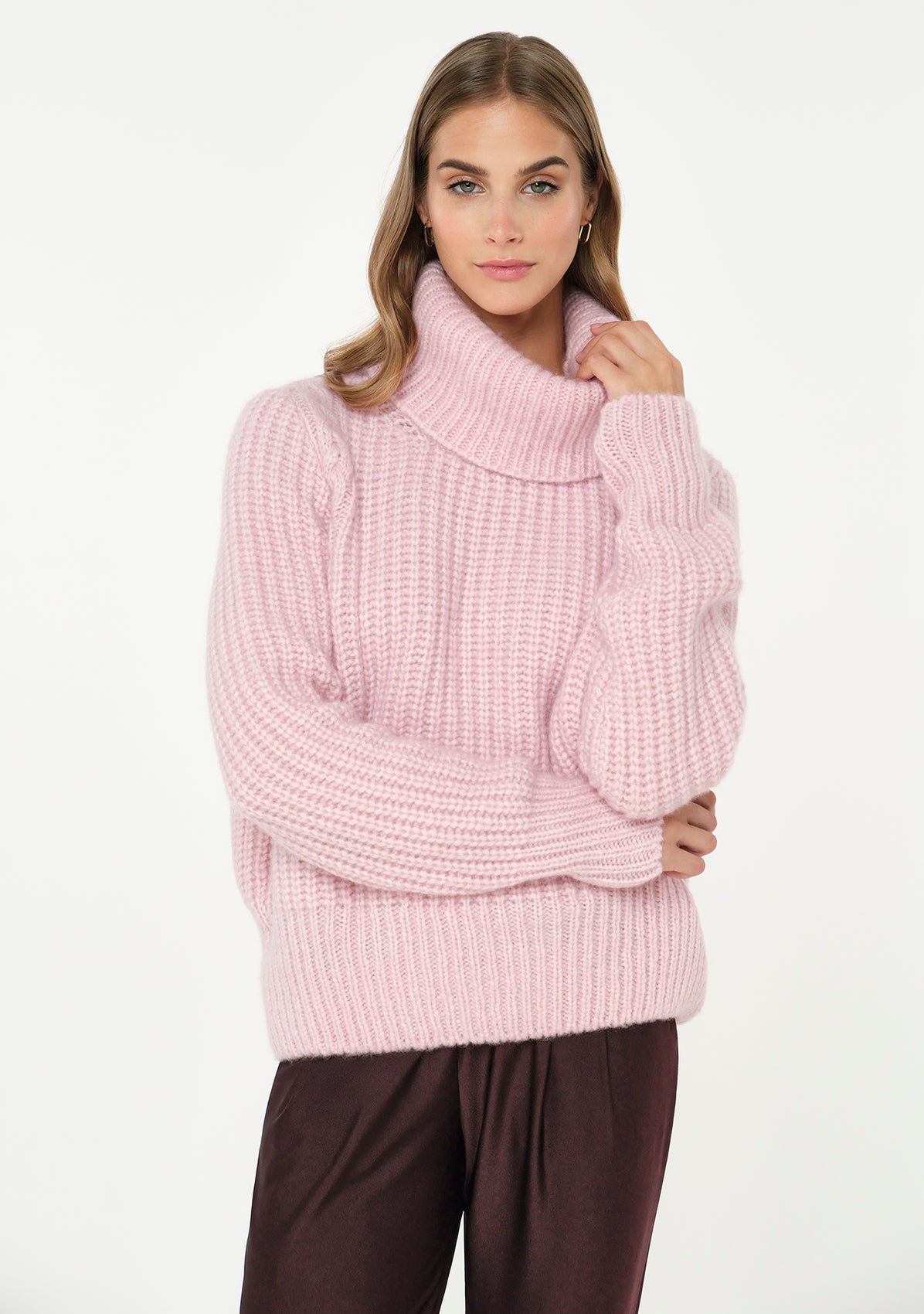 PELLICI Alpaca-Blend Pullover rosalia