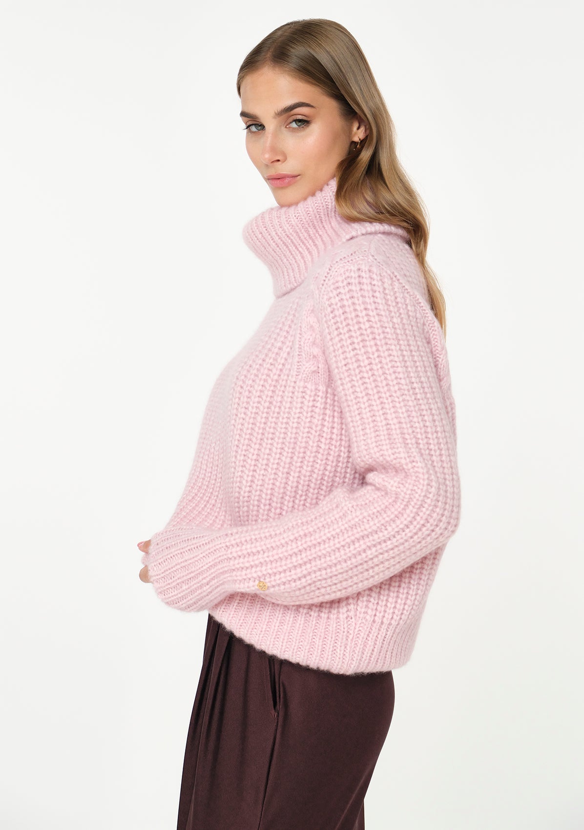 PELLICI Alpaca-Blend Pullover rosalia