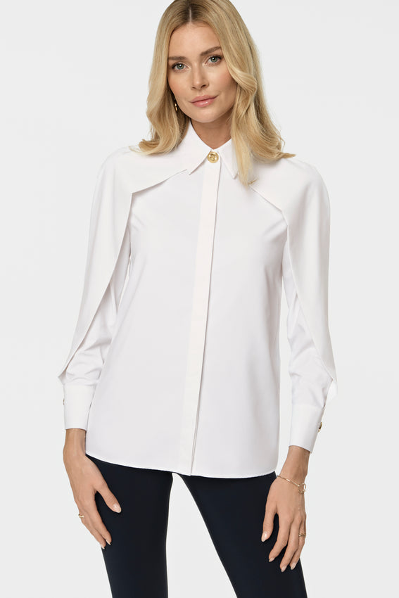 DONNA Stretch Hemd weiss