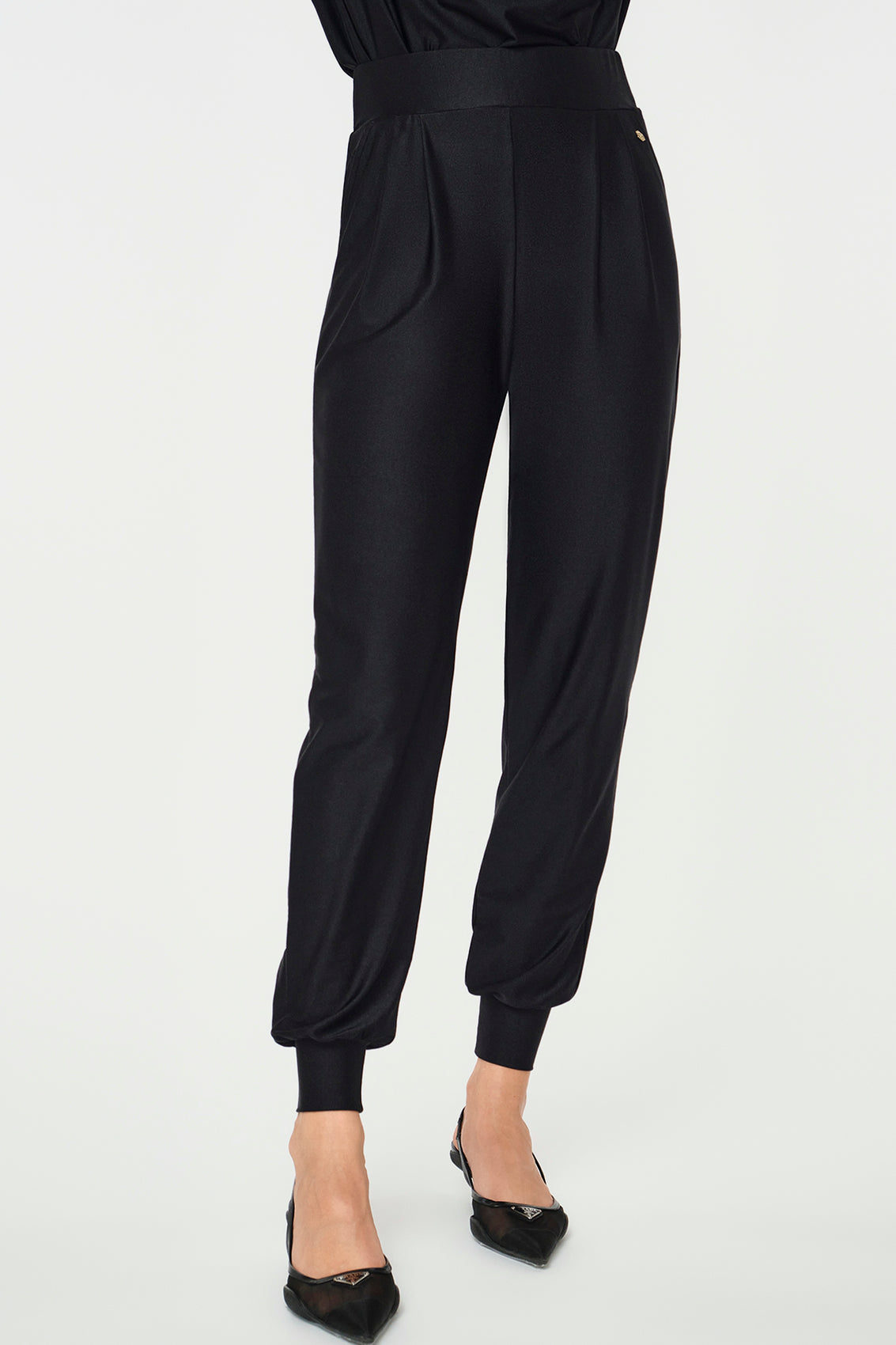 AURA Stretchhose schwarz