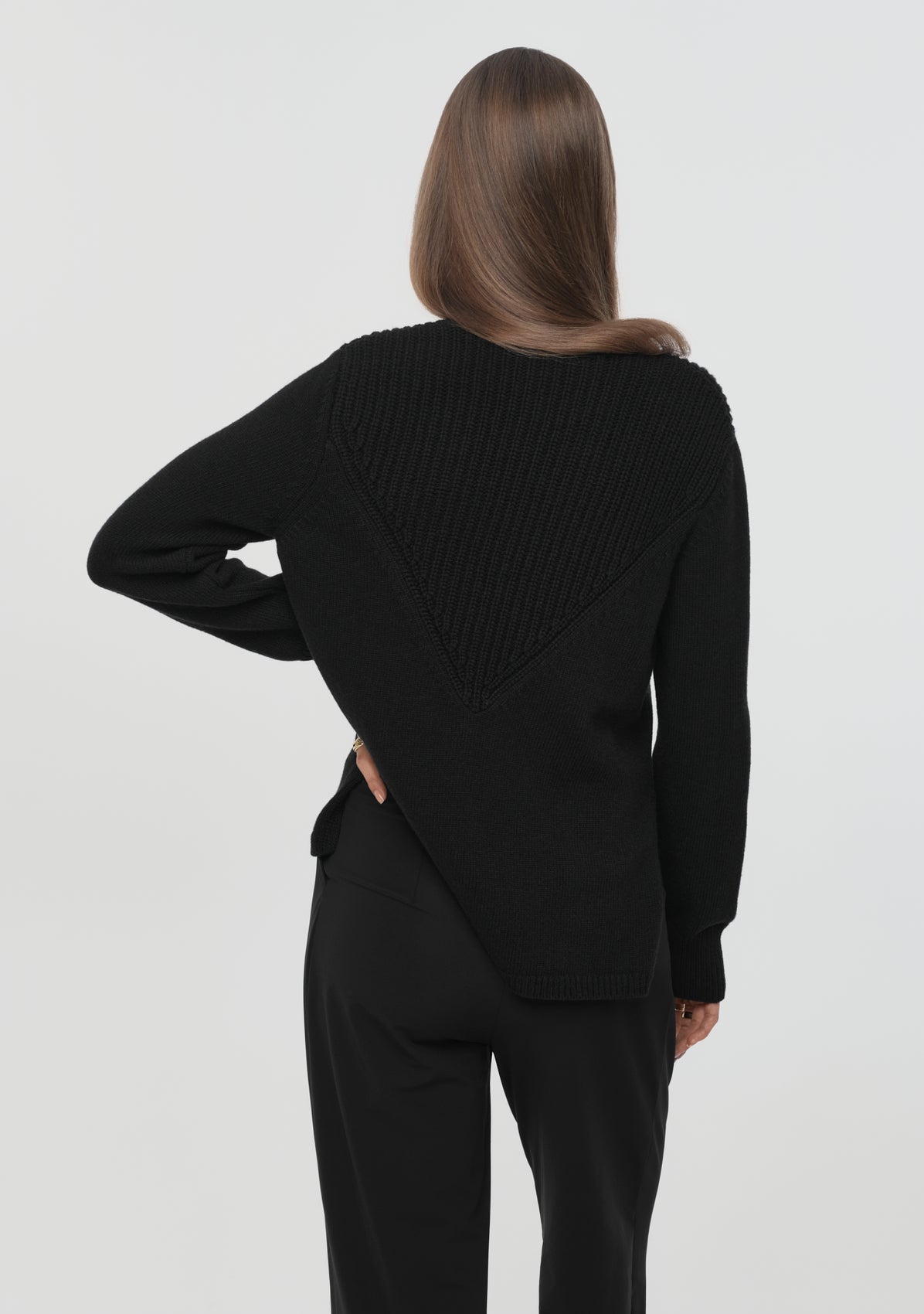 NEROLA Merino Cashmere Pullover black