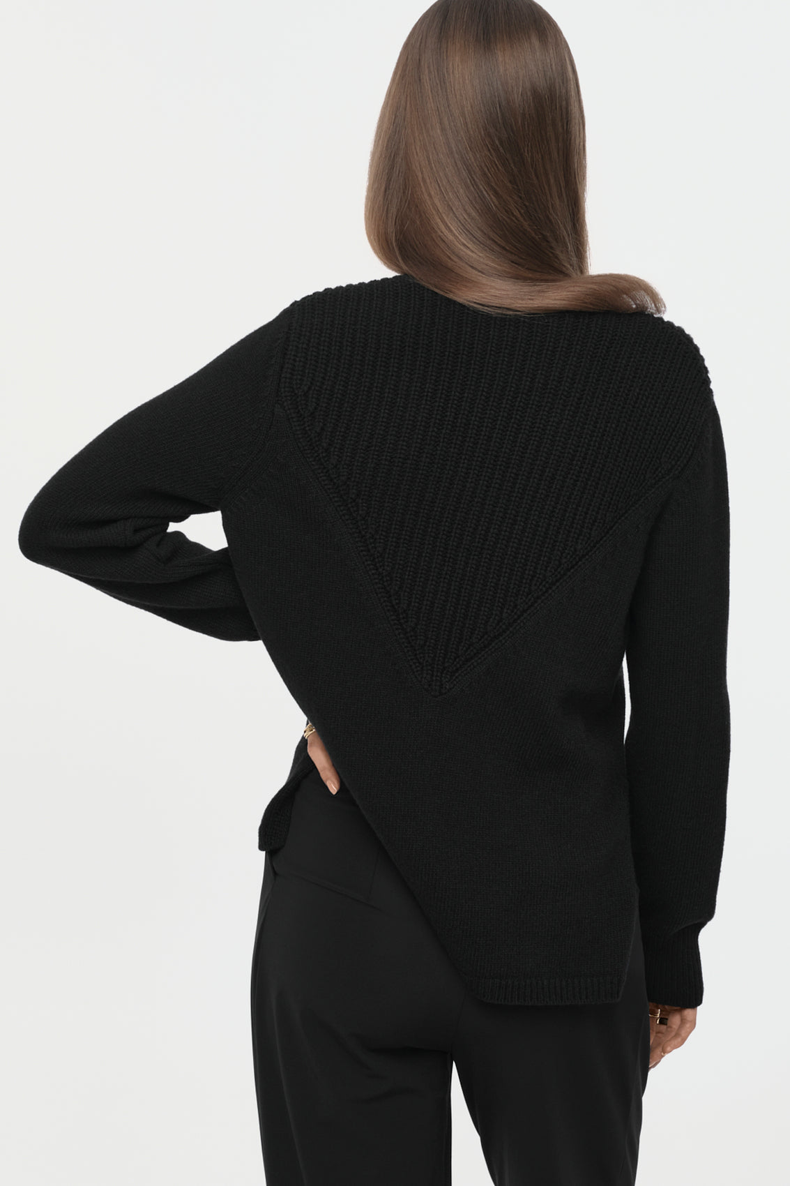 NEROLA Merino Cashmere Pullover black
