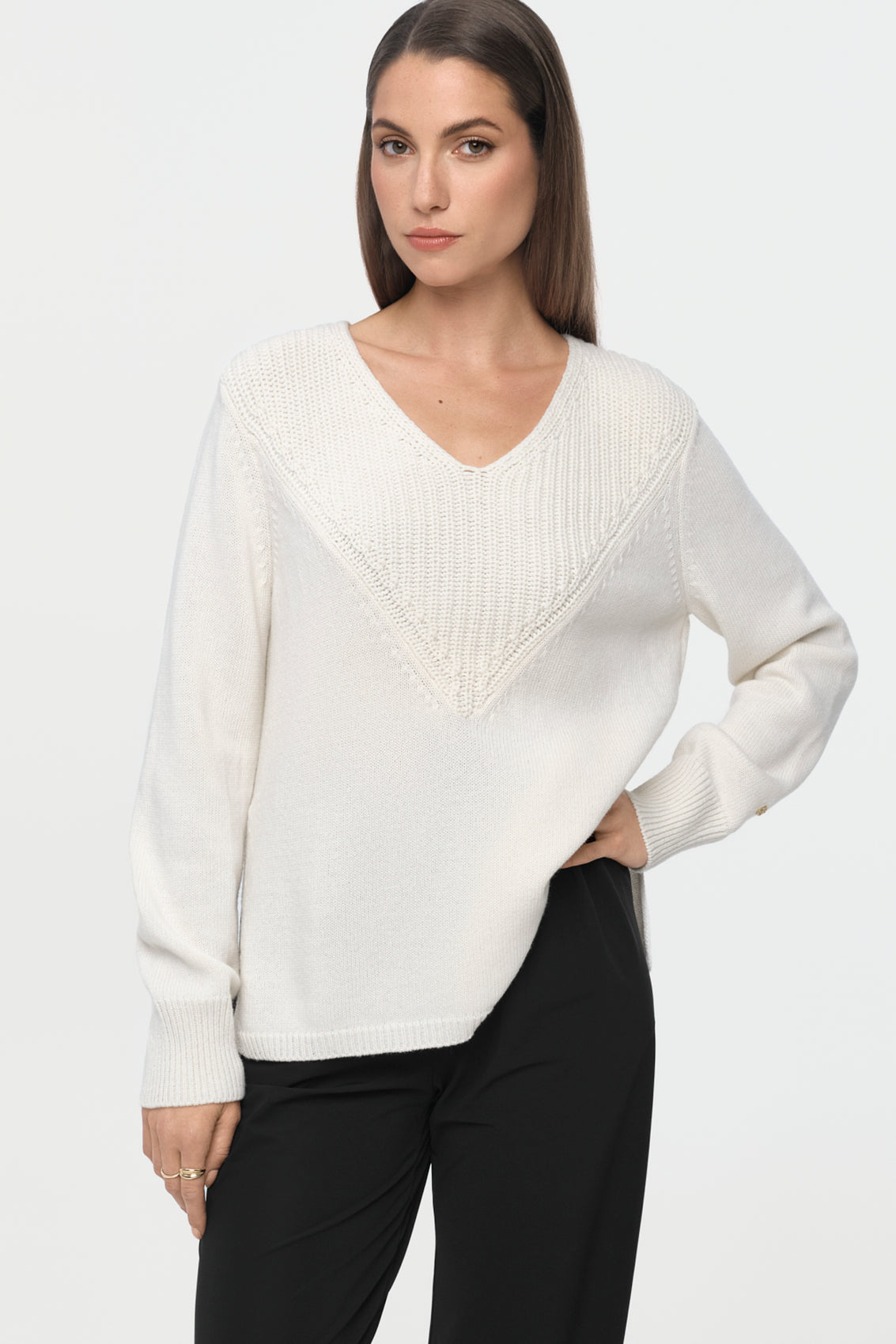 NEROLA Merino Cashmere Sweater cajo