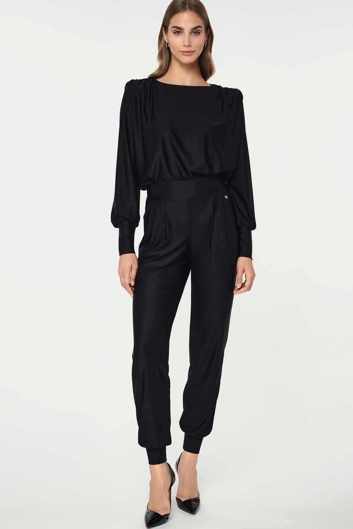 AURA Stretchhose schwarz