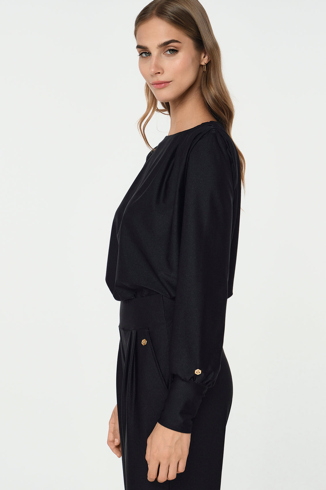 PECUNIA Bluse schwarz