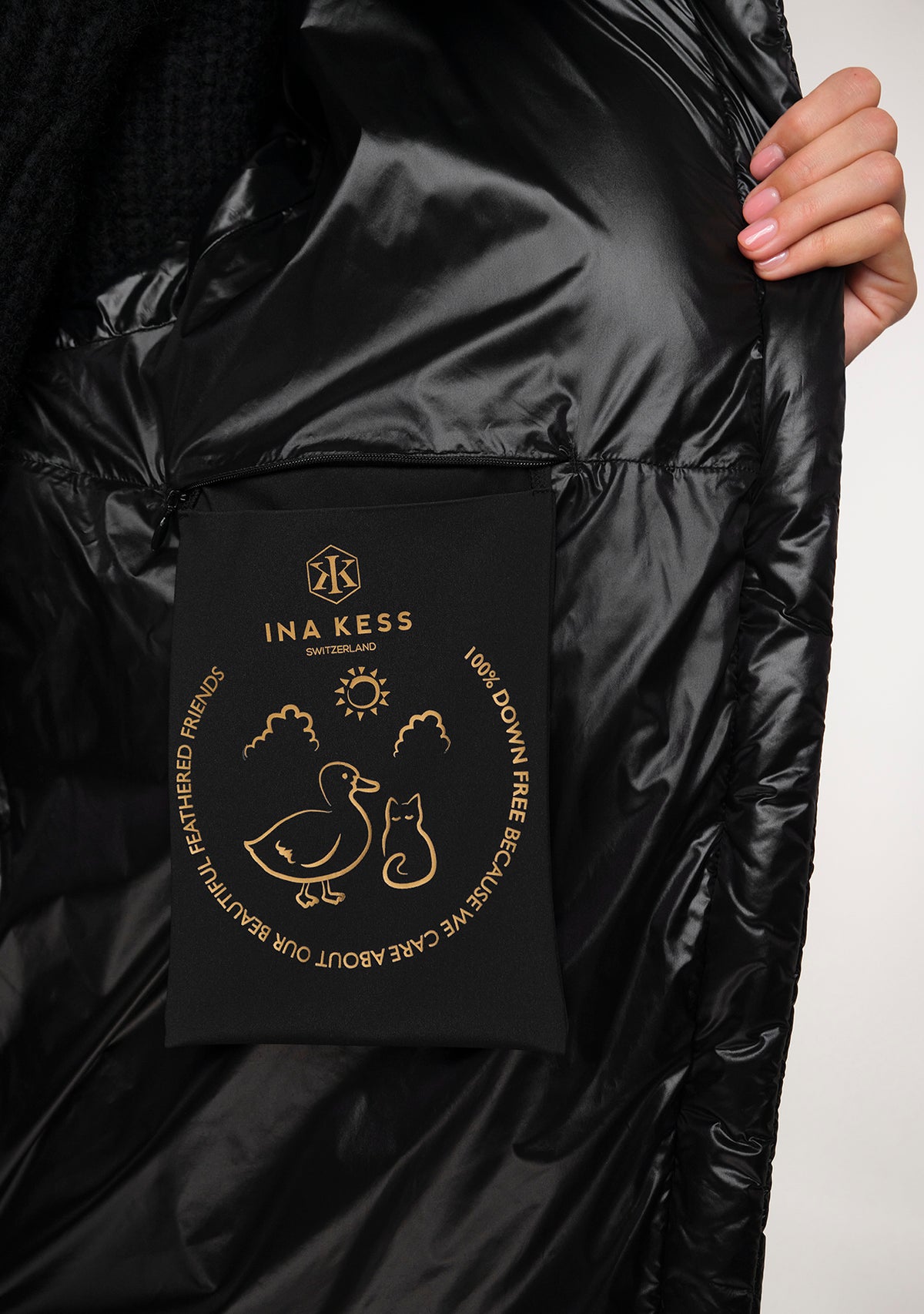 SQN Puffer Jacke schwarz