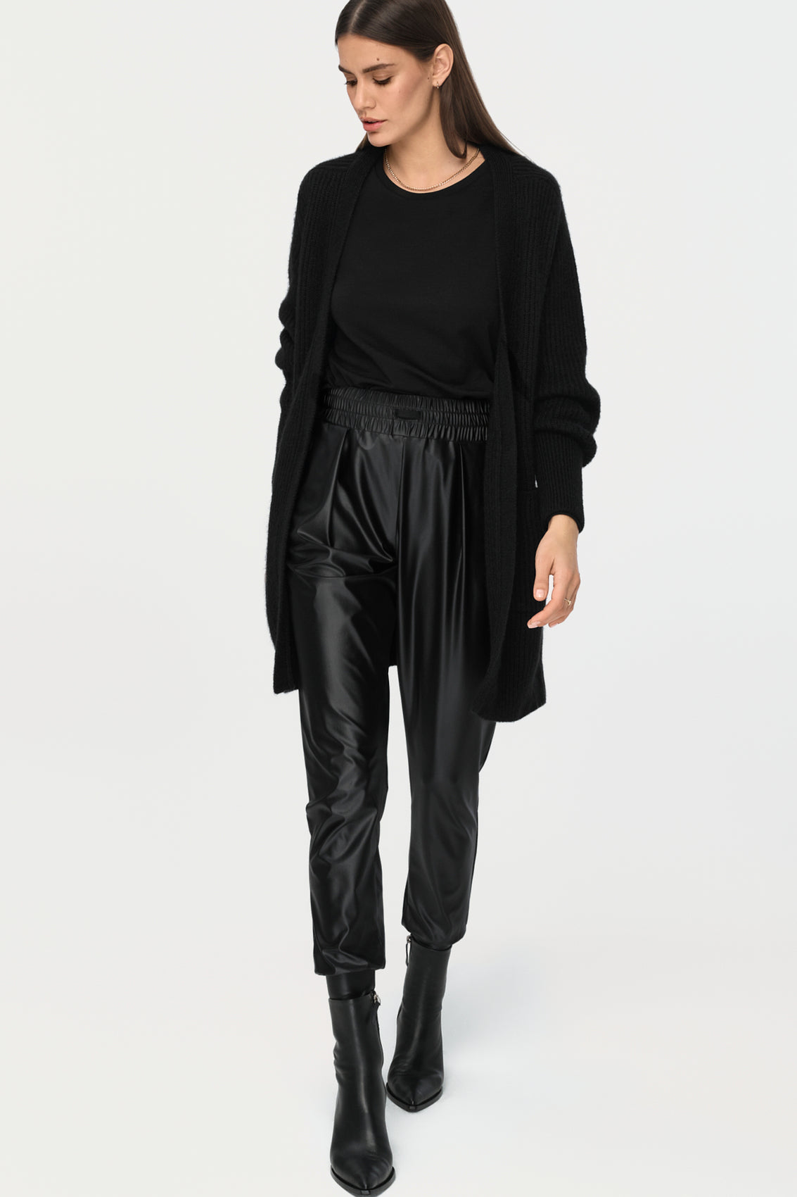 DELCORSO Merino Pullover schwarz
