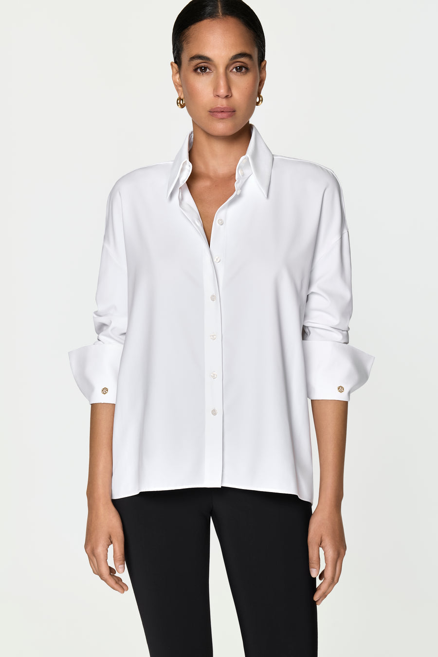 LAREGIA Stretch Shirt white