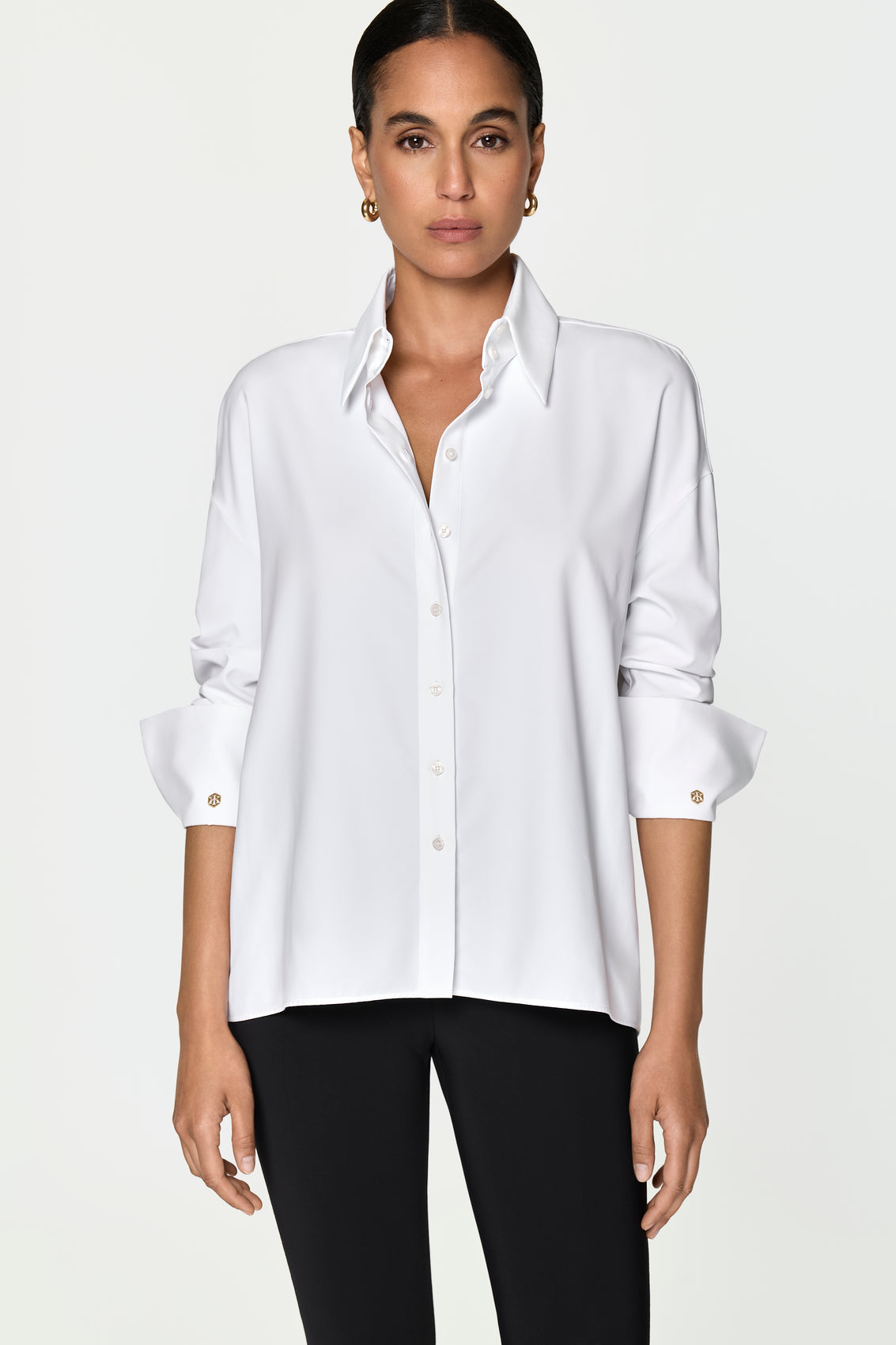 LAREGIA Stretch Shirt white