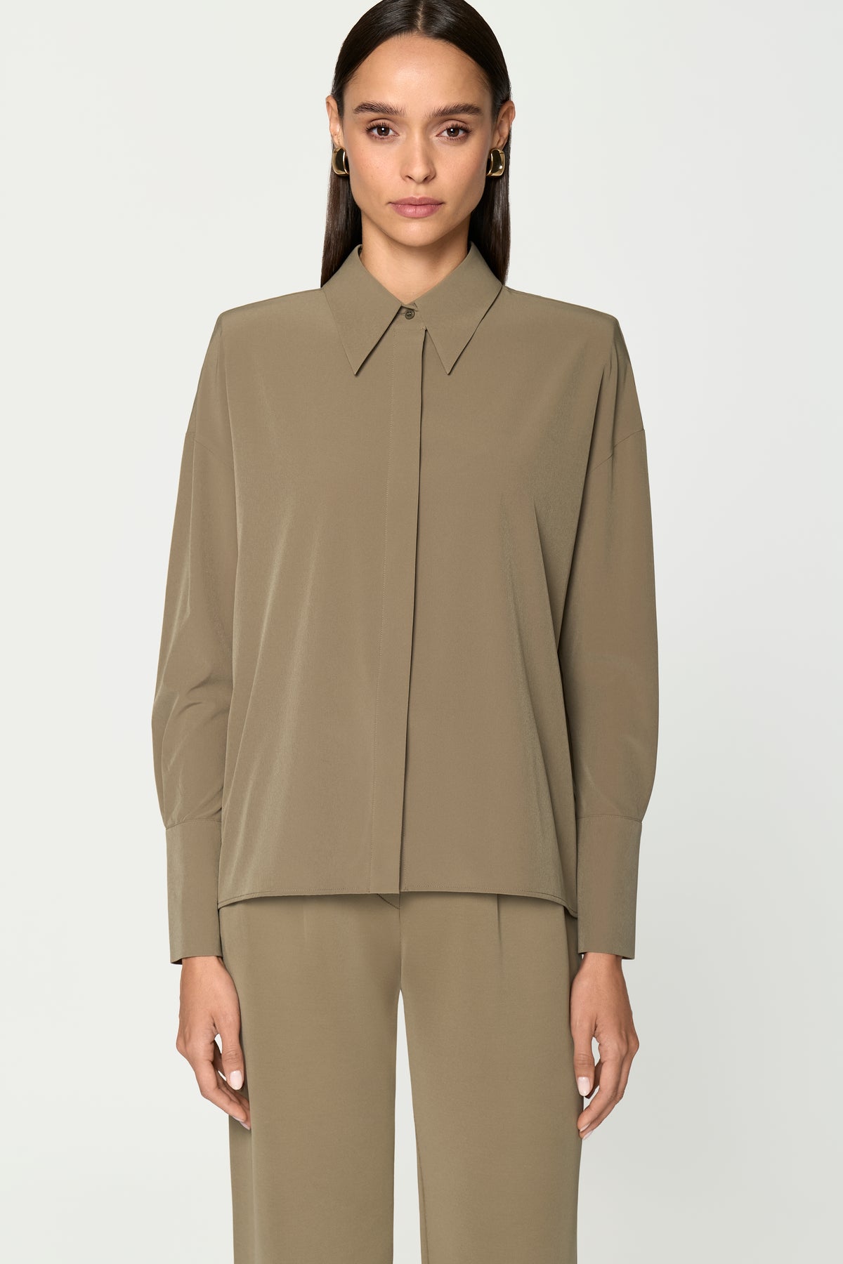 PADRONNE Shirt oliva