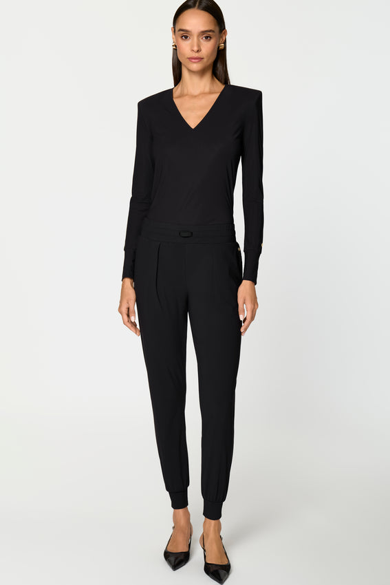 LUXE LÉGER Track Pants black