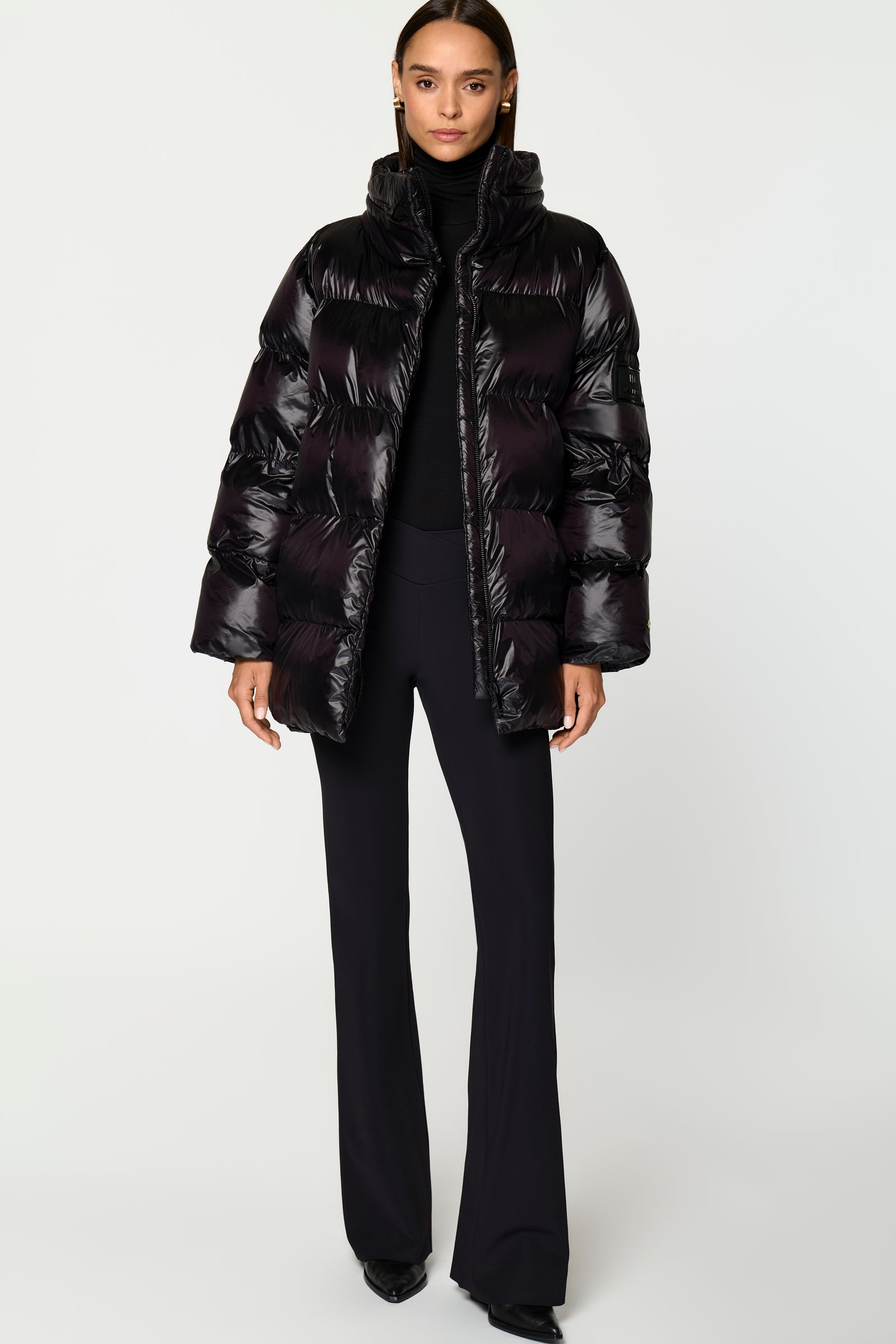 SQN Puffer Jacke schwarz