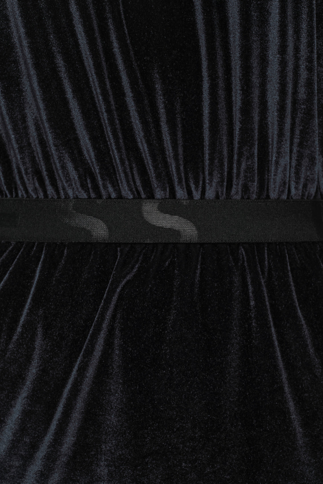 STARLIT Samt Kleid midnight