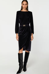 STARLIT Velvet Dress midnight