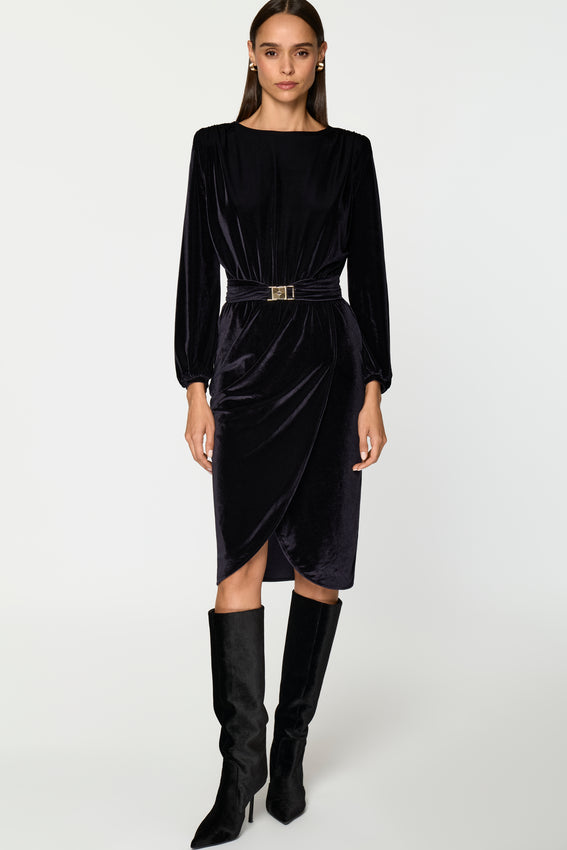 STARLIT Velvet Dress midnight