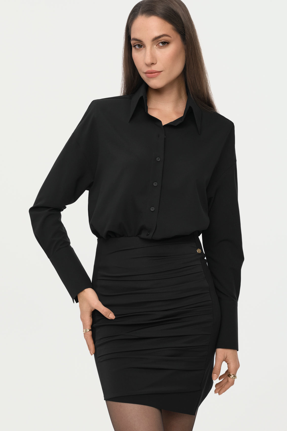 LAREGIA Stretch Shirt black