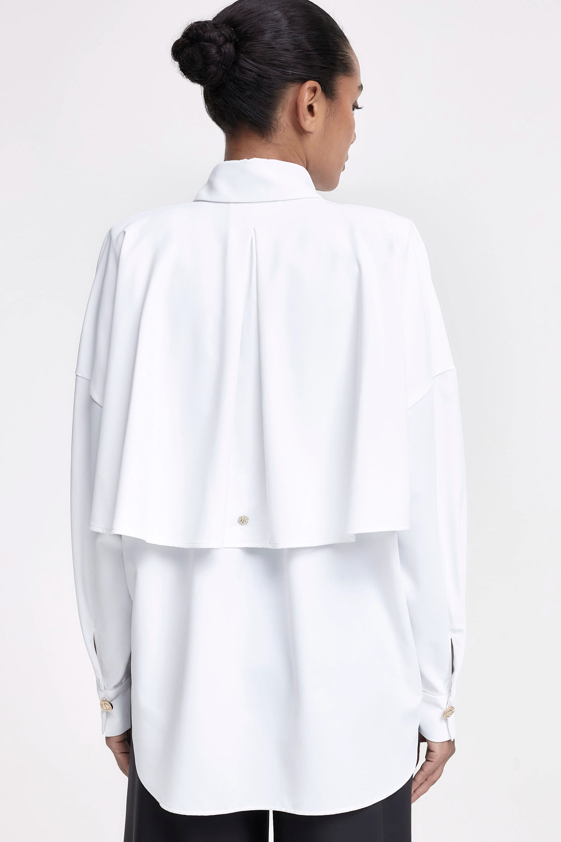 DISQUE Trench Shirt white