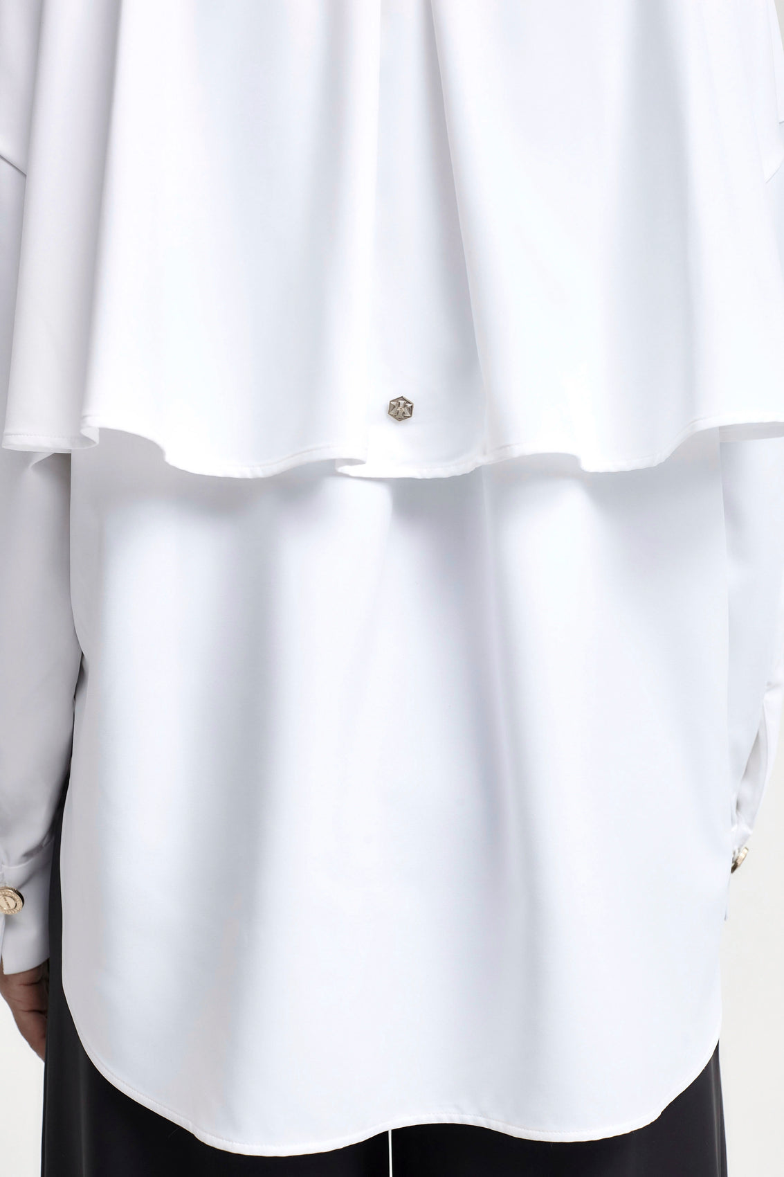 DISQUE Trench Shirt white