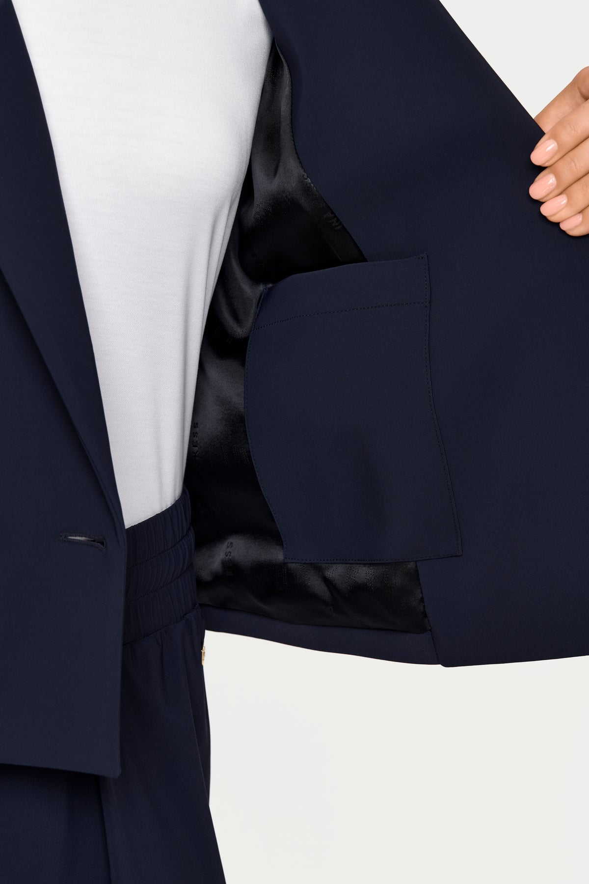 TROINA Stretch Blazer deep navy
