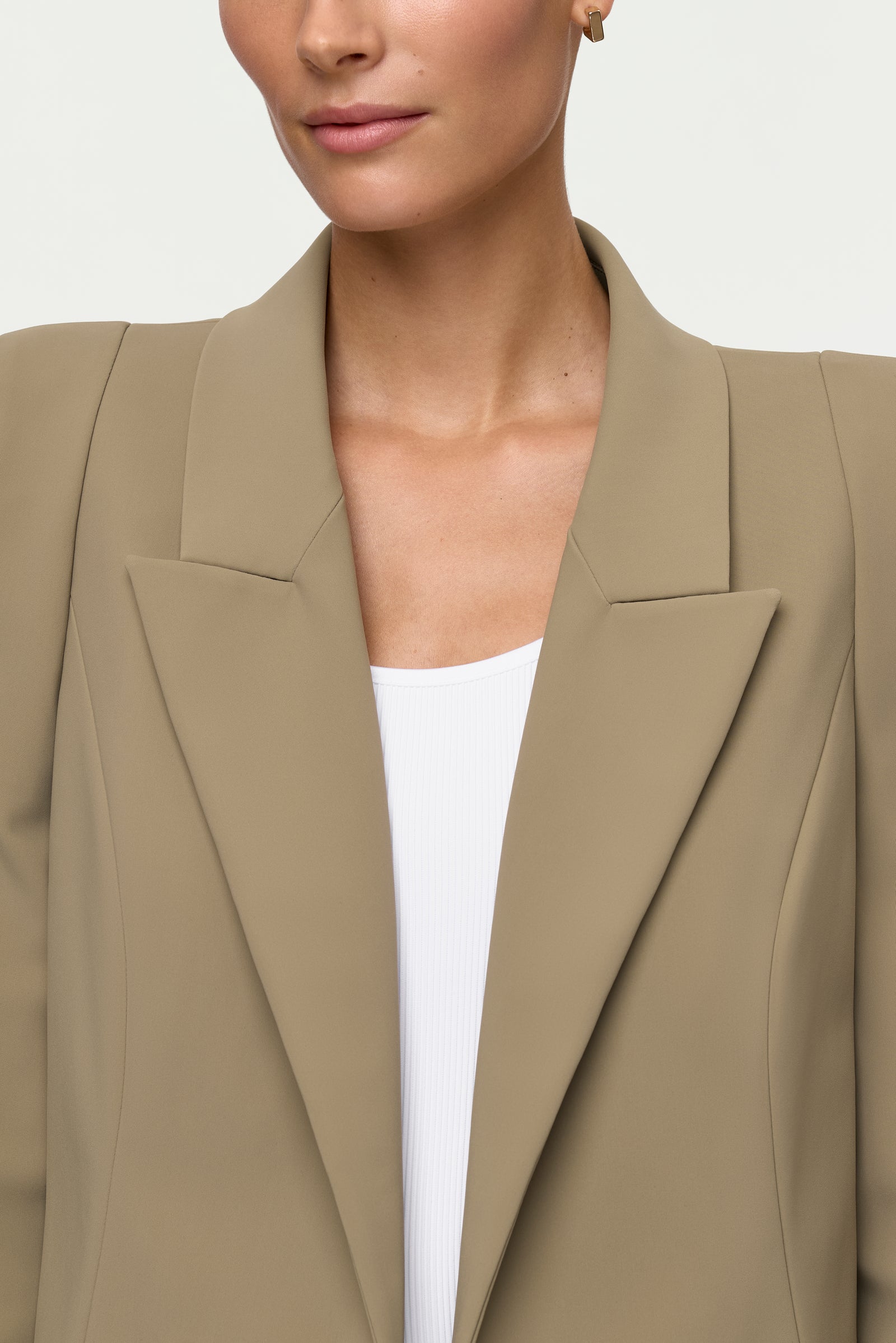 TROINA Stretch Blazer oliva